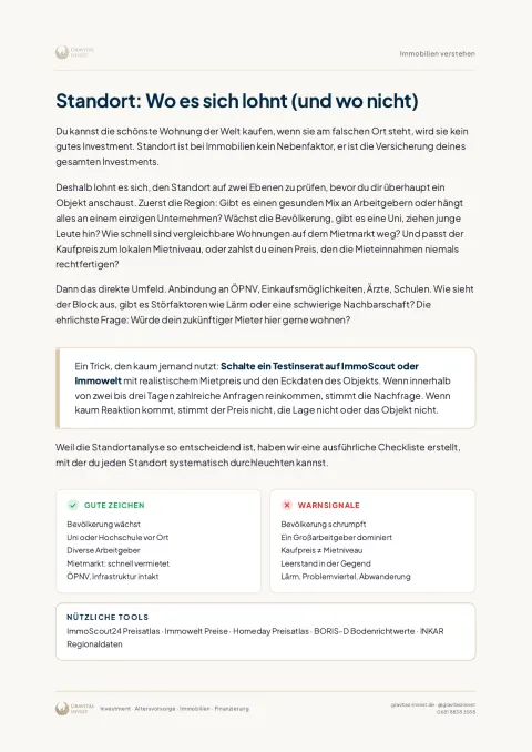 Leseprobe: Standort & Substanz